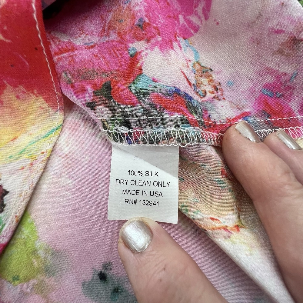 Amanda Uprichard Small  100% Silk Sleeveless Blouse - Picture 7 of 10